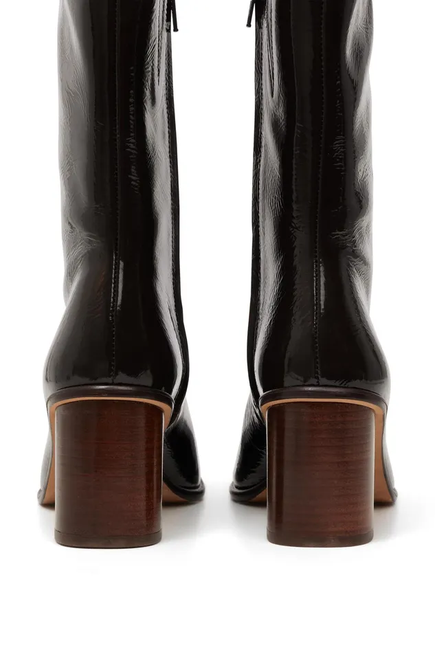Women Shoes Papilla Ours Bottines Cuir Nappa Marron Des Petits Hauts Shoes and Socks