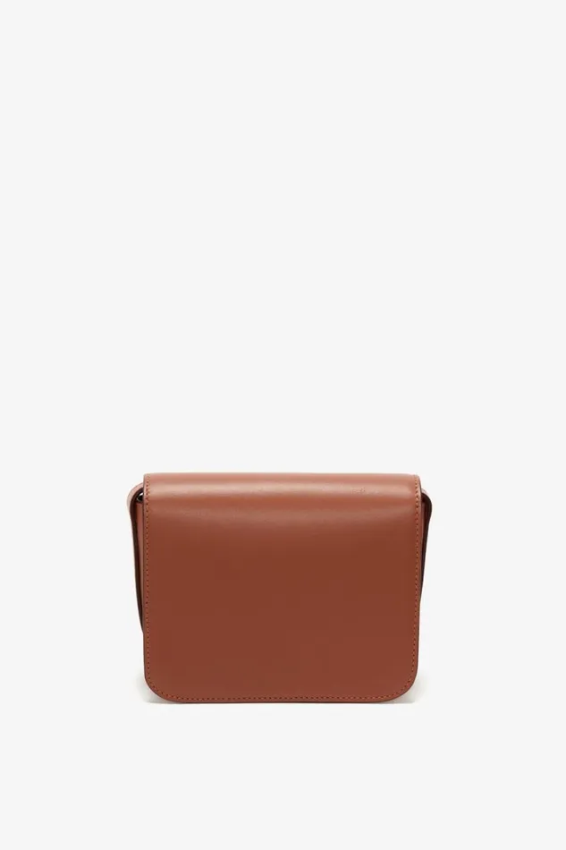 Women Shoulder Bags Victoria Beckham Mini Chain Shoulder Bag In Tan Leather
