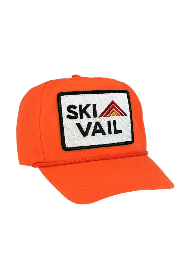 Women SKI VAIL 8211 VINTAGE NYLON TRUCKER HAT Aviator Nation TruckerHats