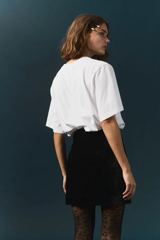 Women Skirt Takou Noir Jupe Courte Matelasse Noire Des Petits Hauts Dresses and Skirts