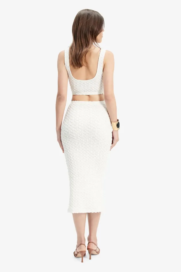 Women Skirts Bardot Norma Midi Skirt In Orchid Wht Orchid Wht