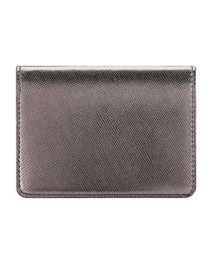 Women Small Leather Goods Oscar De La Renta Gunmetal Card Case Gunmetal Women Small Leather Goods Oscar De La Renta Gunmetal Card Case Gunmetal