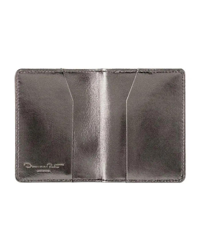 Women Small Leather Goods Oscar De La Renta Gunmetal Card Case Gunmetal Women Small Leather Goods Oscar De La Renta Gunmetal Card Case Gunmetal