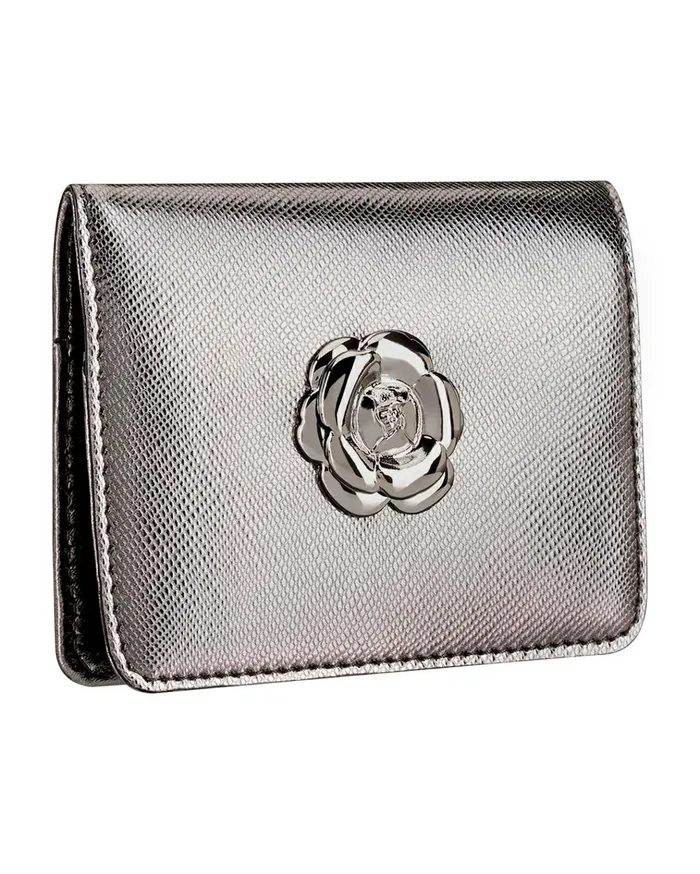 Women Small Leather Goods Oscar De La Renta Gunmetal Card Case Gunmetal Women Small Leather Goods Oscar De La Renta Gunmetal Card Case Gunmetal