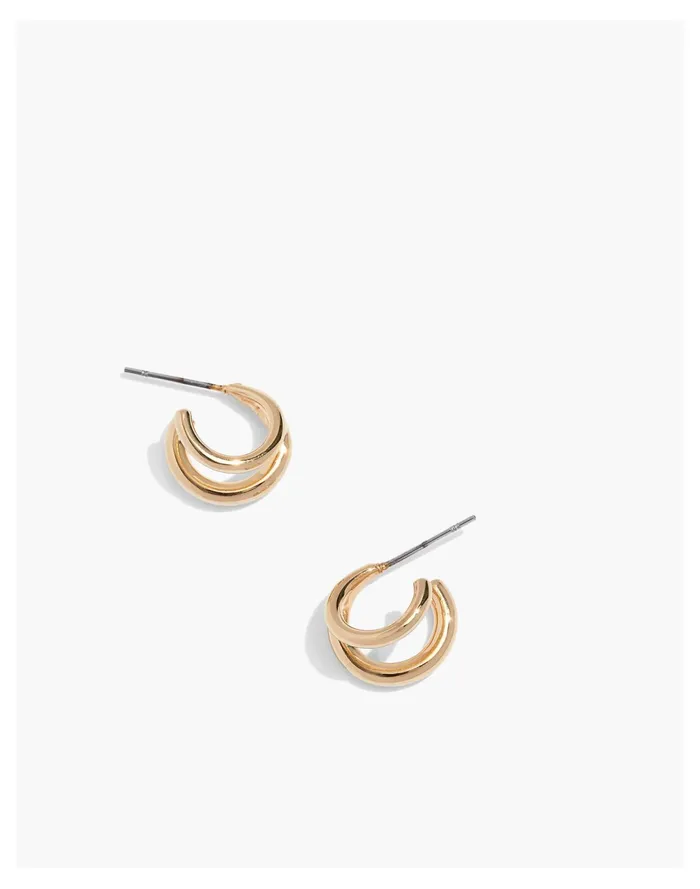 Women Soko Dogo Mini Hoop Earrings Gold Madewell Earrings