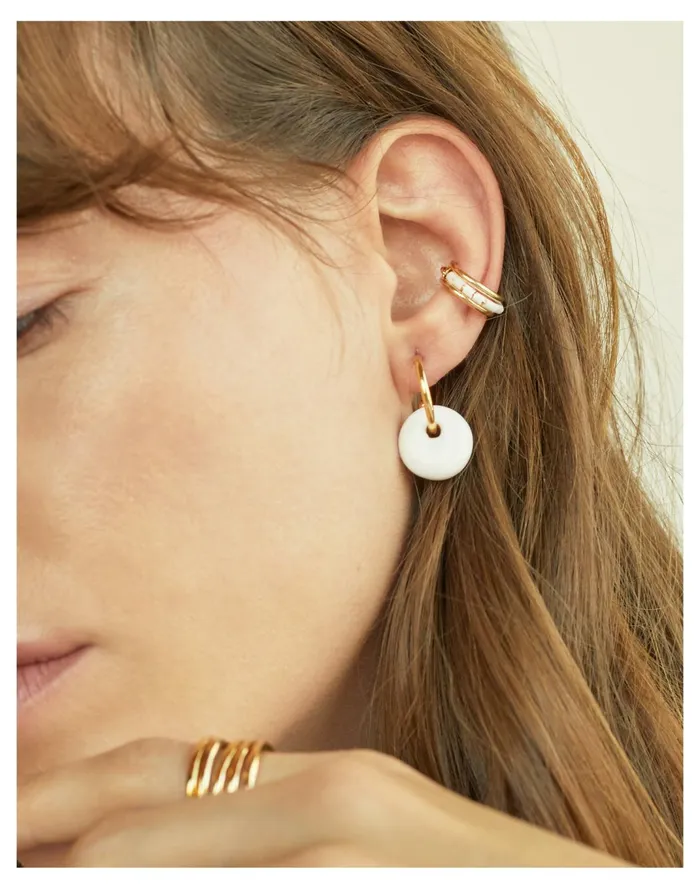 Women SOKO Samburu Ear Cuff White Madewell Earrings Women SOKO Samburu Ear Cuff White Madewell Earrings
