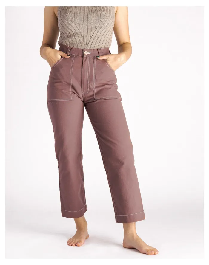 Women SOLUNA COLLECTIVE Clay Cargo Pants Umber Madewell Pants
