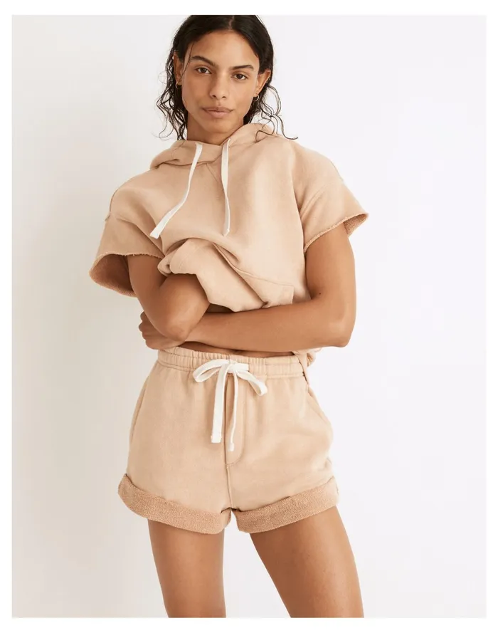 Women Splits59 Kitty French Terry Shorts Washed Beige Madewell Sweatshirts and Sweatpants