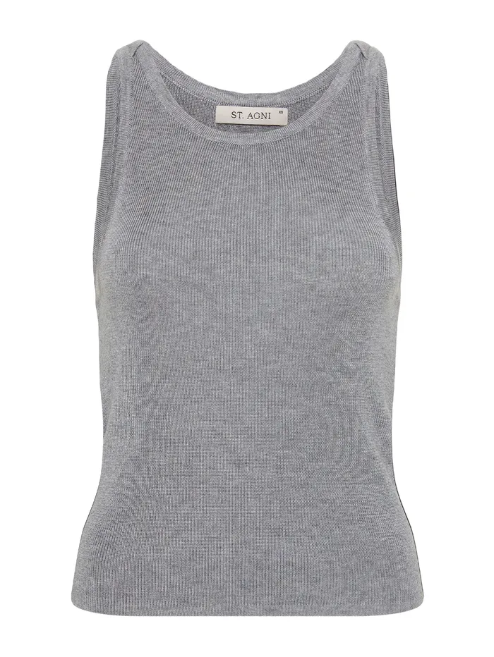 Women St Agni 8211 Knit Tank In Grey Marle The UNDONE Tops
