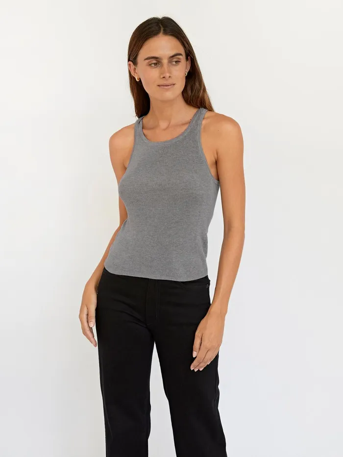 Women St Agni 8211 Knit Tank In Grey Marle The UNDONE Tops