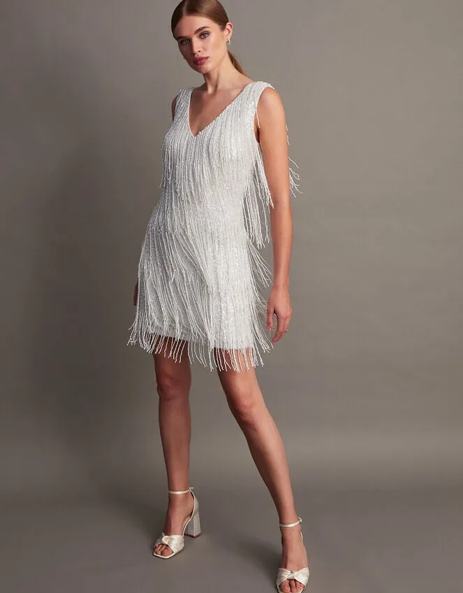 Women Stevie Fringe Bridal Dress Ivory Monsoon Dresses