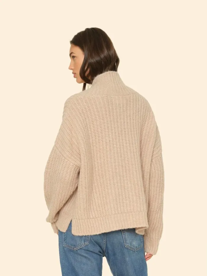 Women Sweaters and Jackets Xirena Cream Ice Keyes Sweater
