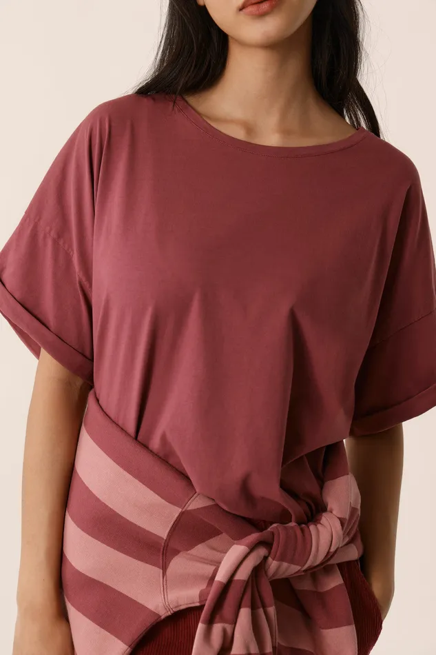 Women TShirt Haricia Bruyere TShirt Coton Violet Des Petits Hauts TShirts and Sweatshirts