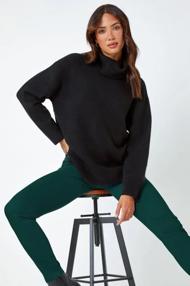 Women Teal 31039 Denim Stretch Elastic Waist Jegging Roman Trousers