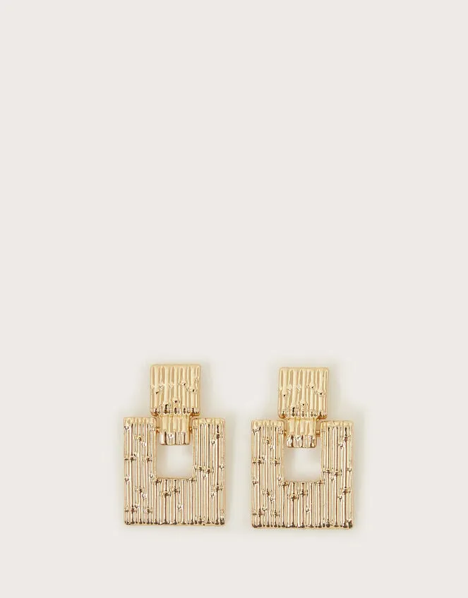 Women Textured Square Earrings Monsoon Jewellery and Hair