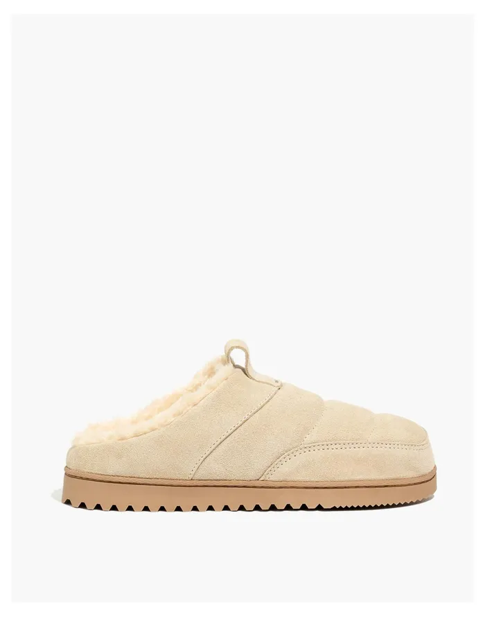 Women The Allweek Slipper In Suede Summer Dune Madewell Slippers Women The Allweek Slipper In Suede Summer Dune Madewell Slippers