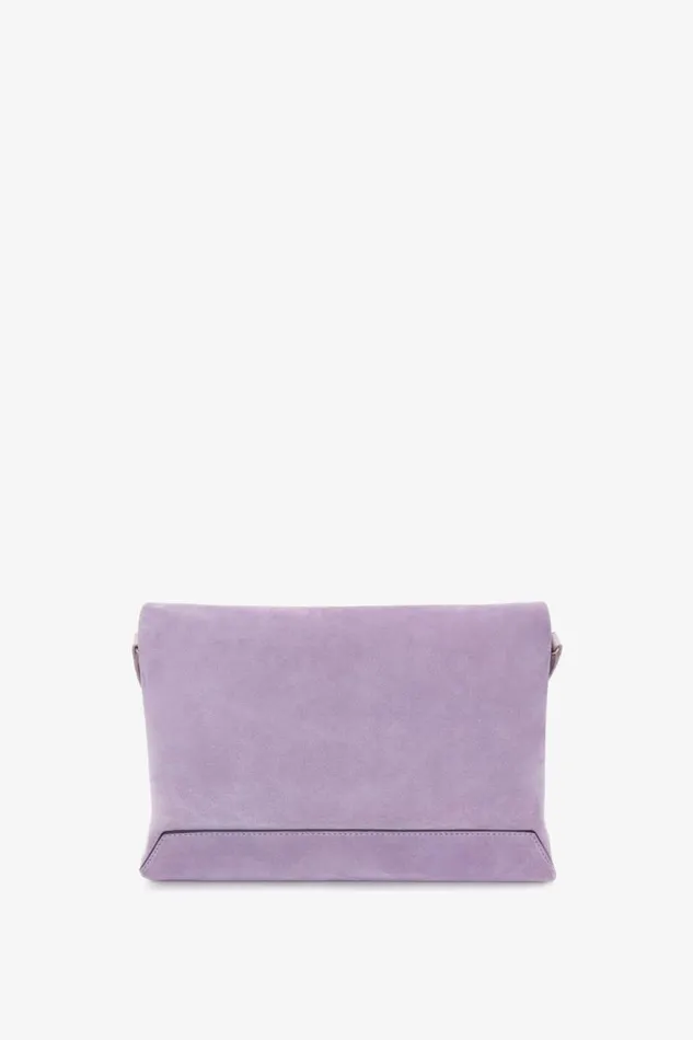 Women The Chain Pouch Victoria Beckham Chain Pouch With Strap In Lilac Suede