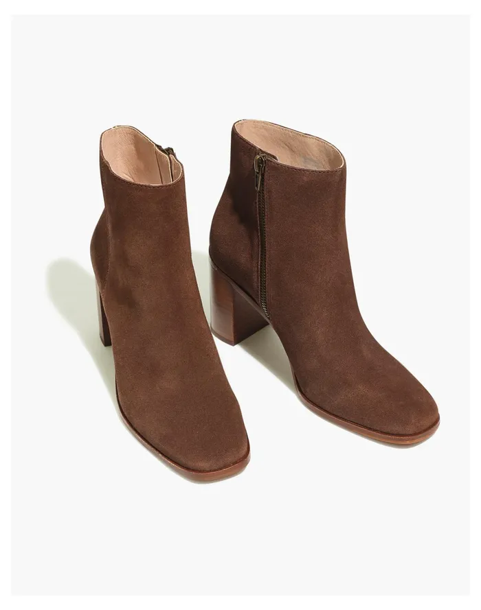 Women The Greer Boot In Suede Rich Brown Madewell Boots Women The Greer Boot In Suede Rich Brown Madewell Boots