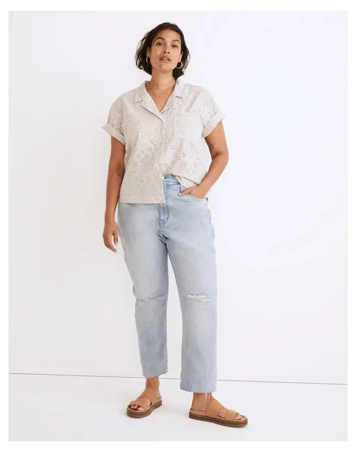 Women The High Rise Slim Boyjean In Prentice Wash Prentice Wash Madewell Jeans