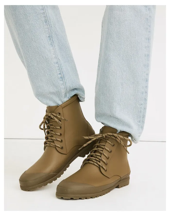 Women The Lace Up Lugsole Rain Boot True Black Madewell Boots Women The Lace Up Lugsole Rain Boot True Black Madewell Boots