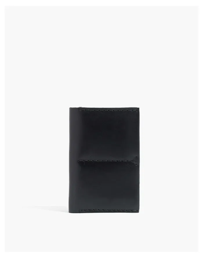 Women The Leather Passport Case True Black Madewell Luggage and Travel