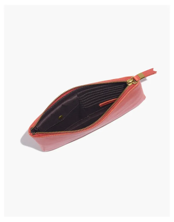 Women The Leather Pouch Clutch Fresh Chili Madewell Pouches and Wallets Women The Leather Pouch Clutch Fresh Chili Madewell Pouches and Wallets