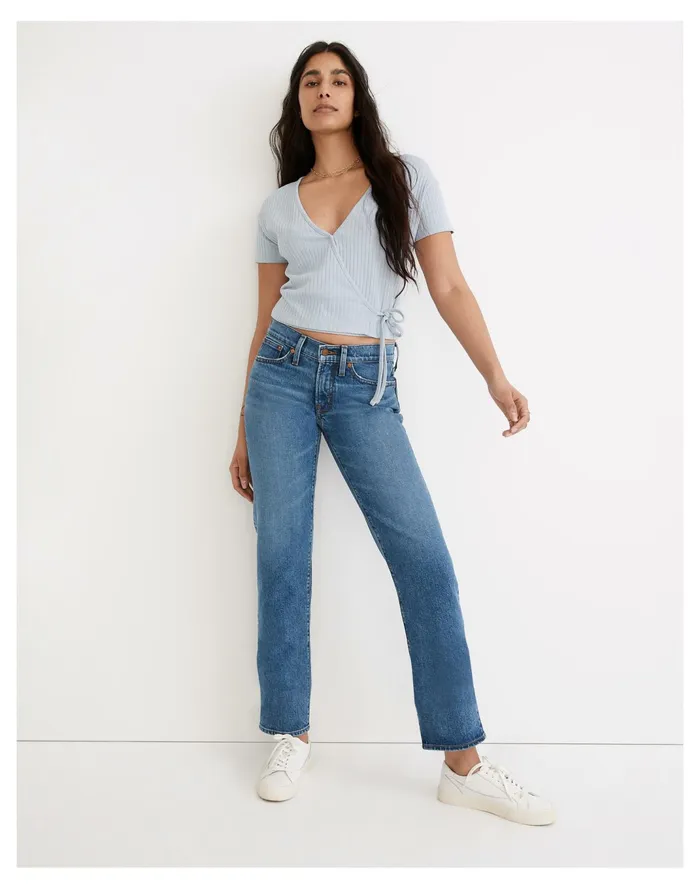 Women The Low Rise Perfect Vintage Straight Jean In Bromton Wash Bromton Wash Madewell Jeans
