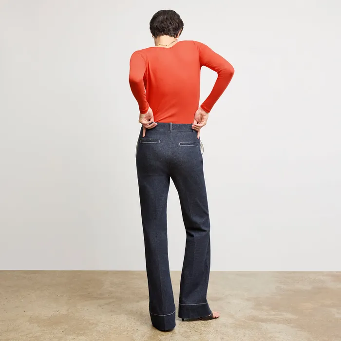 Women The Marcia Layering TShirt 8211 Organic Ribbed Pima Cotton Marmalade TShirts M M LaFleur