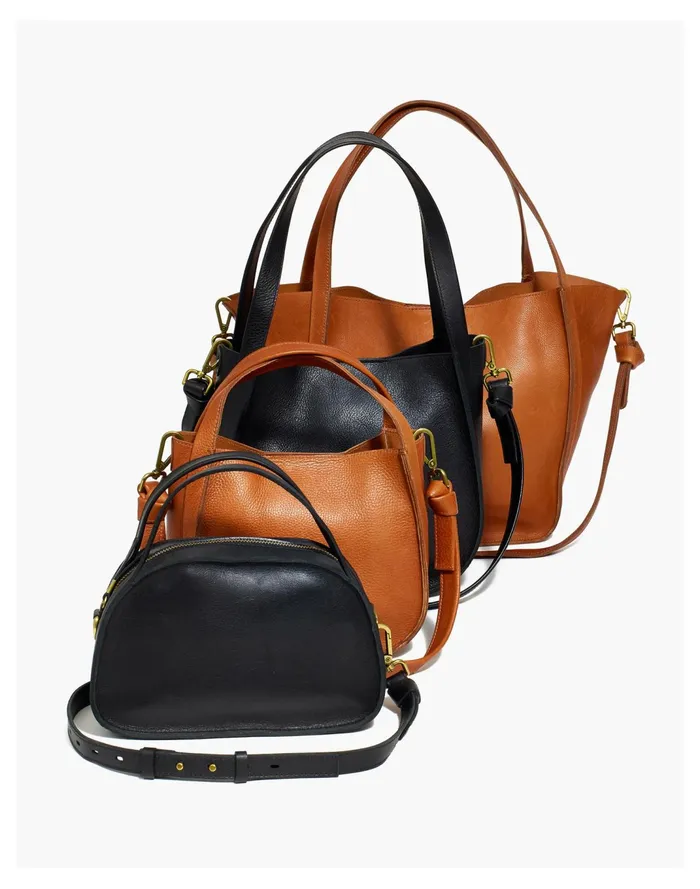 Women The Sydney Tote True Black Madewell Bag Straps Women The Sydney Tote True Black Madewell Bag Straps