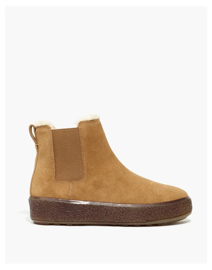 Women The Toasty Chelsea Boot Dried Barley Madewell Boots Women The Toasty Chelsea Boot Dried Barley Madewell Boots