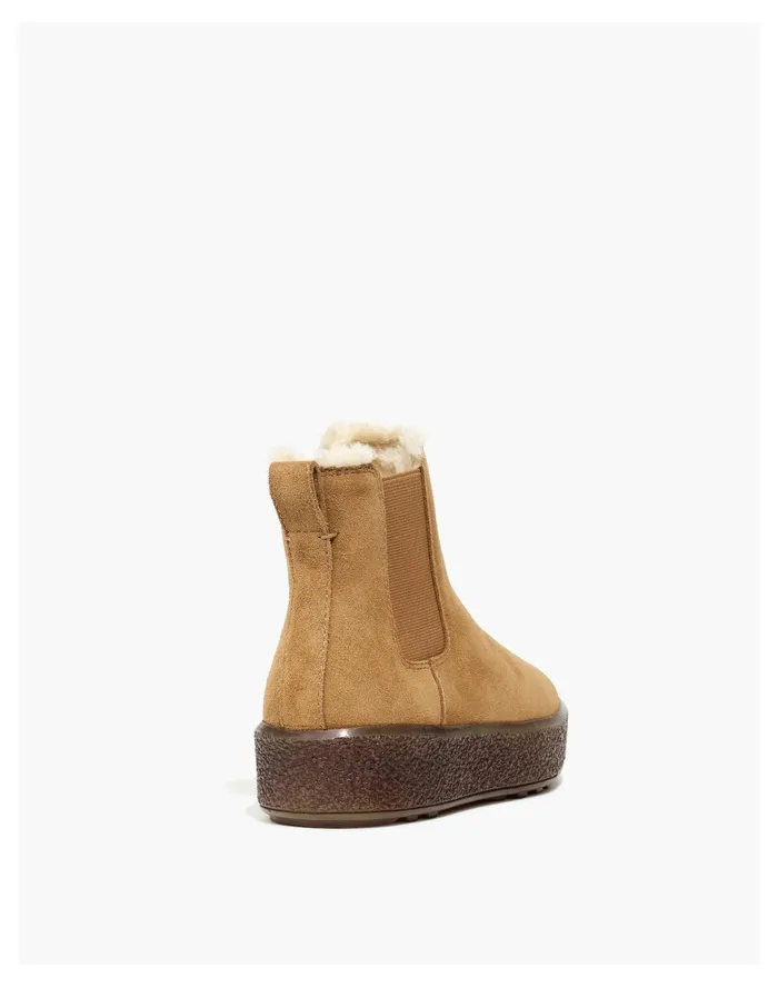 Women The Toasty Chelsea Boot Dried Barley Madewell Boots Women The Toasty Chelsea Boot Dried Barley Madewell Boots