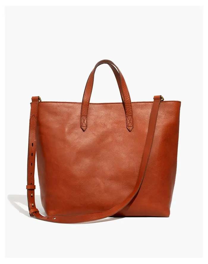 Women The Zip Top Transport Carryall English Saddle Madewell Bag Straps