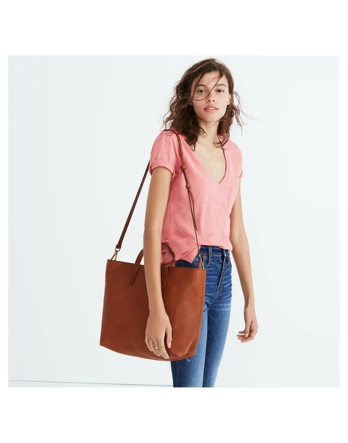 Women The Zip Top Transport Carryall English Saddle Madewell Bag Straps Women The Zip Top Transport Carryall English Saddle Madewell Bag Straps
