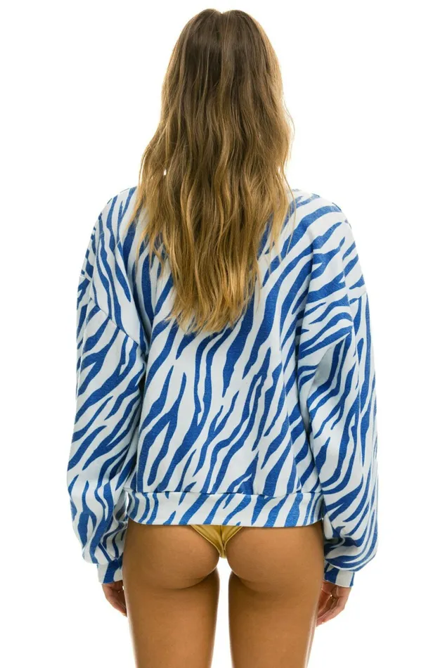 Women TIGER RELAXED FIT CREW SWEATSHIRT 8211 BLUE TIGER Aviator Nation UnisexCrewSweatshirt Women TIGER RELAXED FIT CREW SWEATSHIRT 8211 BLUE TIGER Aviator Nation UnisexCrewSweatshirt