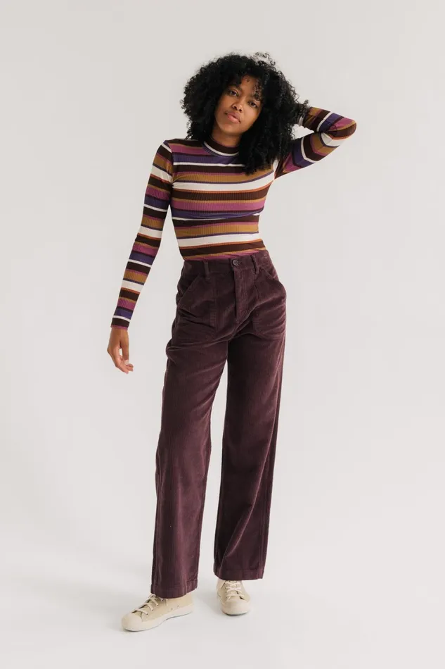 Women Tops Women 8211 Portumna 8211 Multicolour Stripes TWOTHIRDS Tops