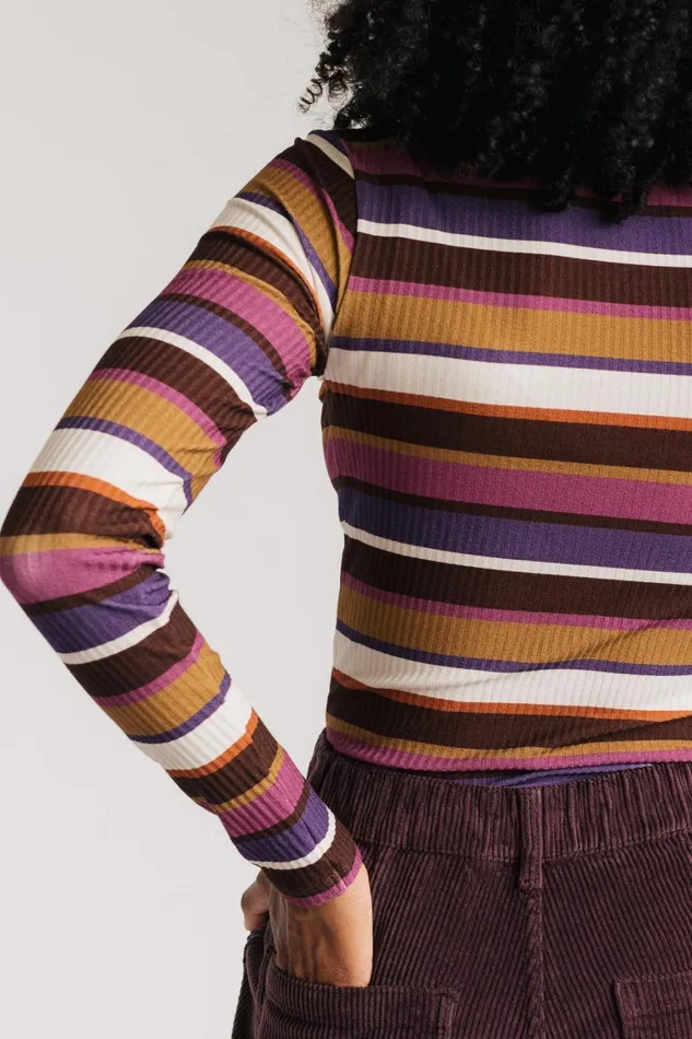 Women Tops Women 8211 Portumna 8211 Multicolour Stripes TWOTHIRDS Tops