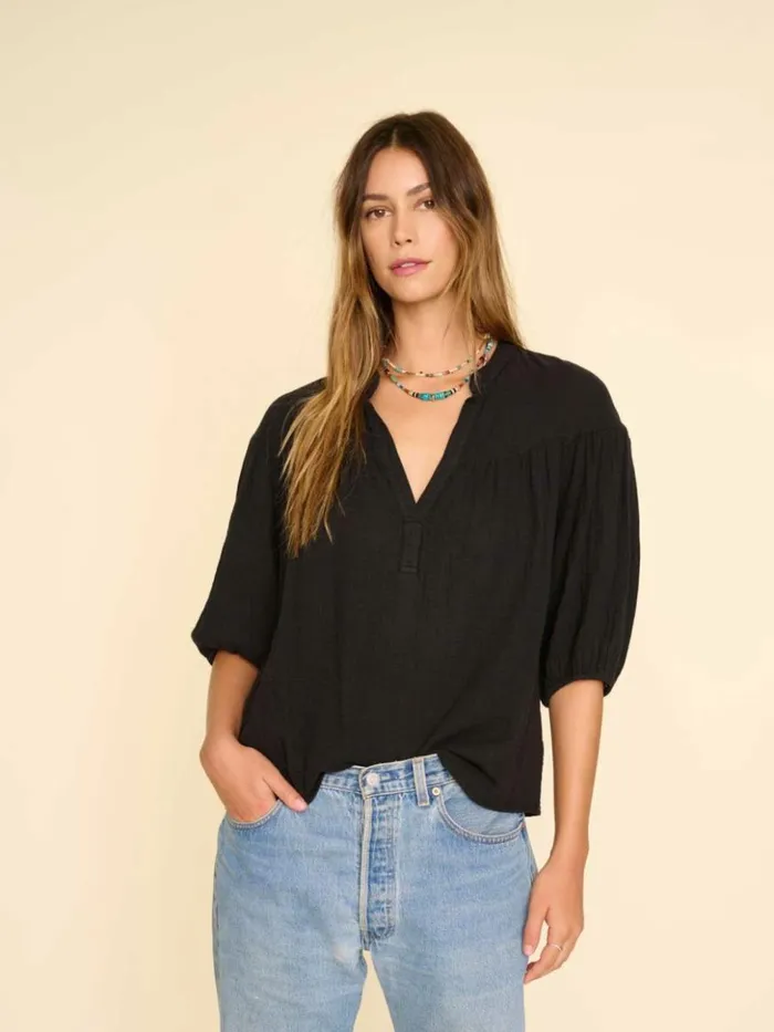 Women Tops Xirena Black Clem Top