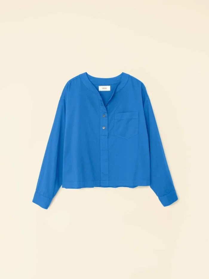 Women Tops Xirena Deja Vu Blue Nicky Top