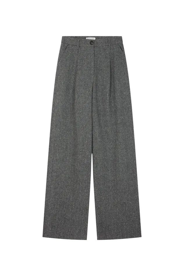 Women Trousers Siloe Negara Pantalon Polyester Chevrons Gris Des Petits Hauts Trousers and Jumpsuits