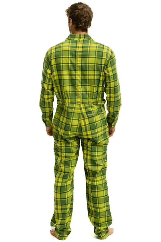 Women UNISEX PLAID FLIGHT SUIT 8211 AVOCADO PLAID Aviator Nation Outerwear Women UNISEX PLAID FLIGHT SUIT 8211 AVOCADO PLAID Aviator Nation Outerwear