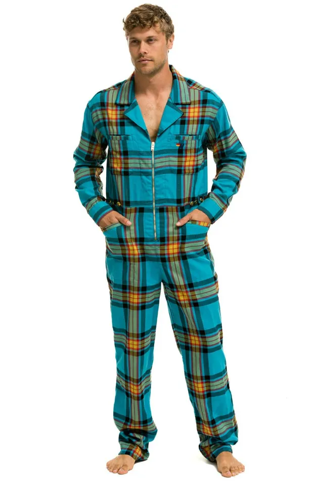 Women UNISEX PLAID FLIGHT SUIT 8211 JACKSON PLAID Aviator Nation Outerwear Women UNISEX PLAID FLIGHT SUIT 8211 JACKSON PLAID Aviator Nation Outerwear