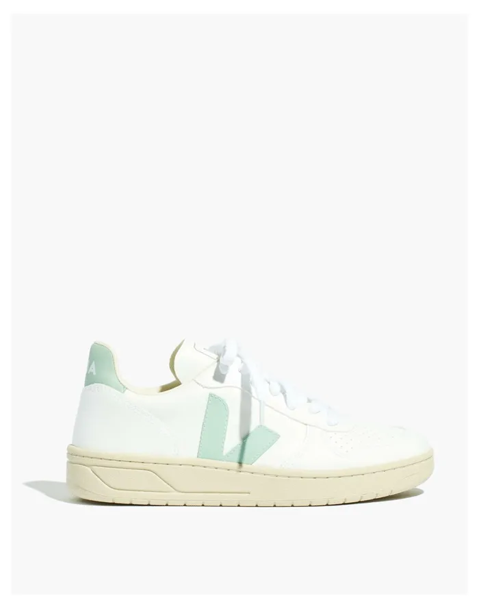 Women Veja Vegan Leather V 10 Sneakers In White Matcha White Matcha Madewell Sneakers Women Veja Vegan Leather V 10 Sneakers In White Matcha White Matcha Madewell Sneakers
