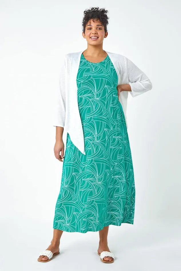 Women White Curve Tie Front Stretch Cropped Cardigan Roman Tops