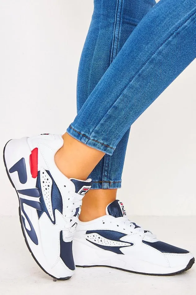 Women White Fila Mindblower Brentiny Paris Sneakers