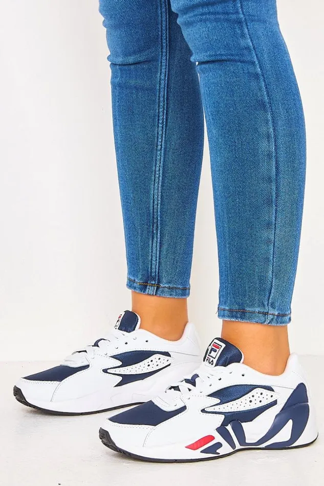 Women White Fila Mindblower Brentiny Paris Sneakers