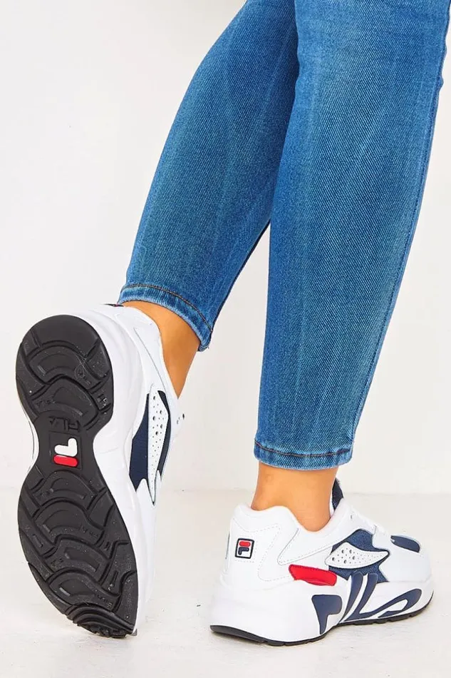 Women White Fila Mindblower Brentiny Paris Sneakers