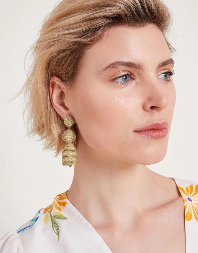 Women Woven Drop Earrings Monsoon Jewellery and Hair