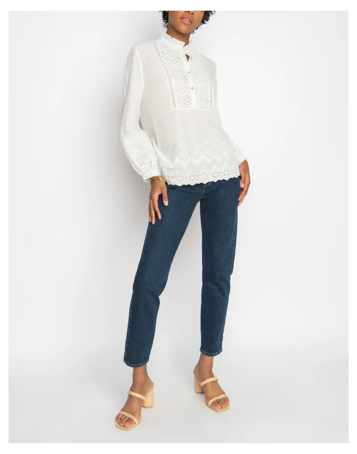 Women WVN Meredith Blouse White Madewell Tops and Shirts Women WVN Meredith Blouse White Madewell Tops and Shirts
