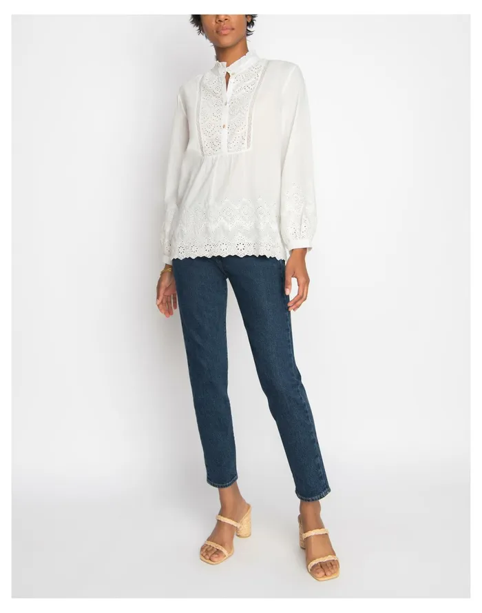 Women WVN Meredith Blouse White Madewell Tops and Shirts Women WVN Meredith Blouse White Madewell Tops and Shirts