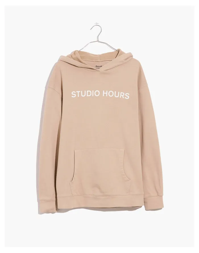 Women X BACKDROP Unisex Studio Hours Hoodie Sweatshirt Studio Hours Madewell Sweatshirts and Sweatpants